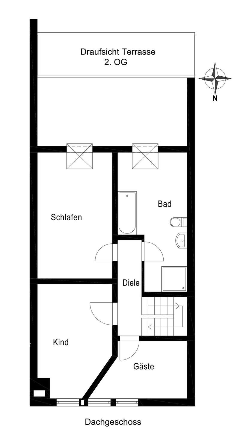 Grundrissplan - Dachgeschoss