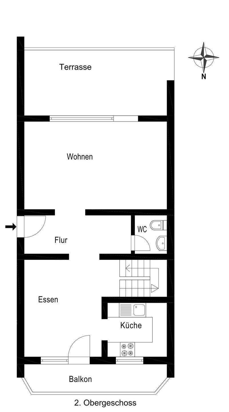 Grundrissplan - 2 Obergeschoss
