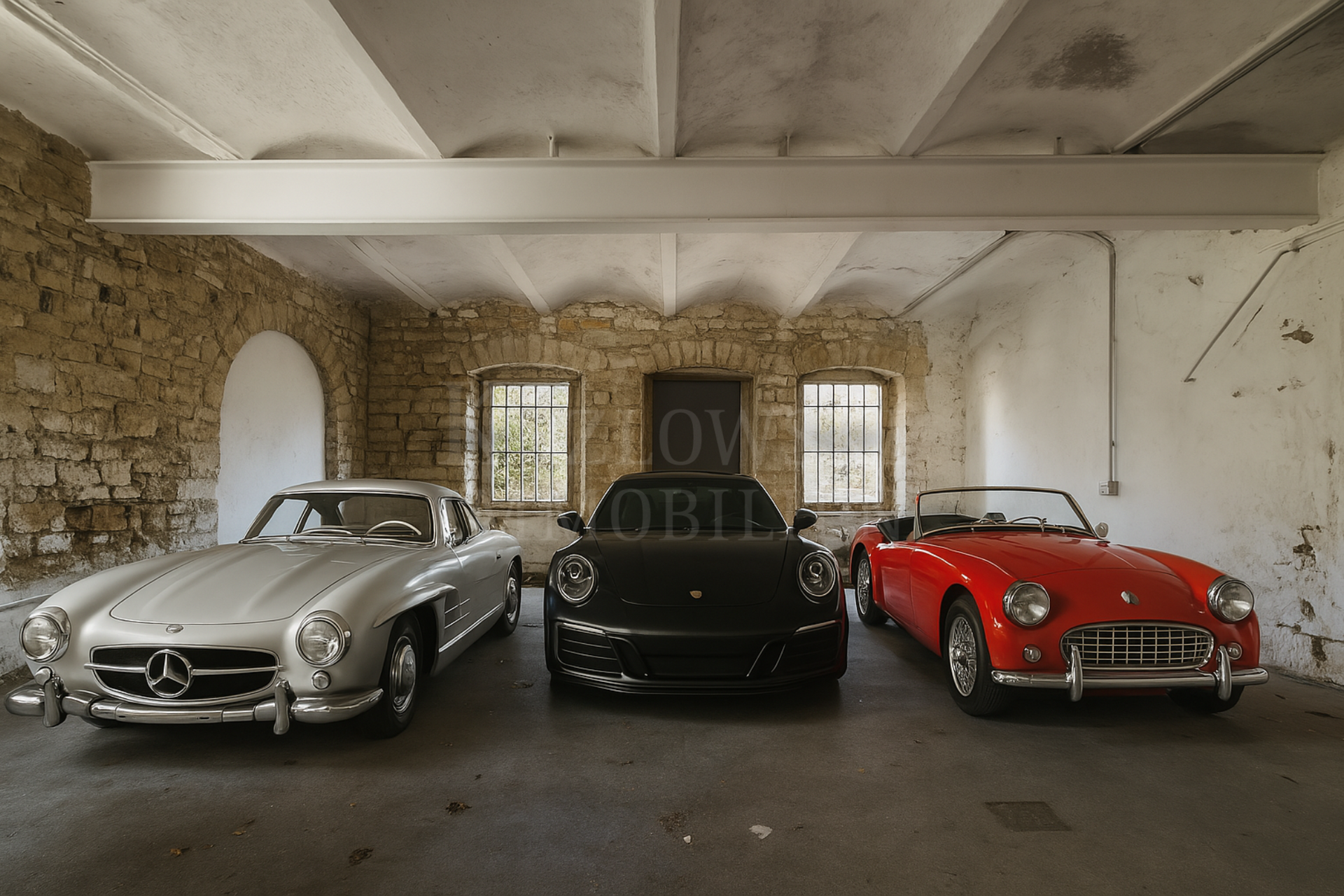 Historische Garage - KI-Homestaging