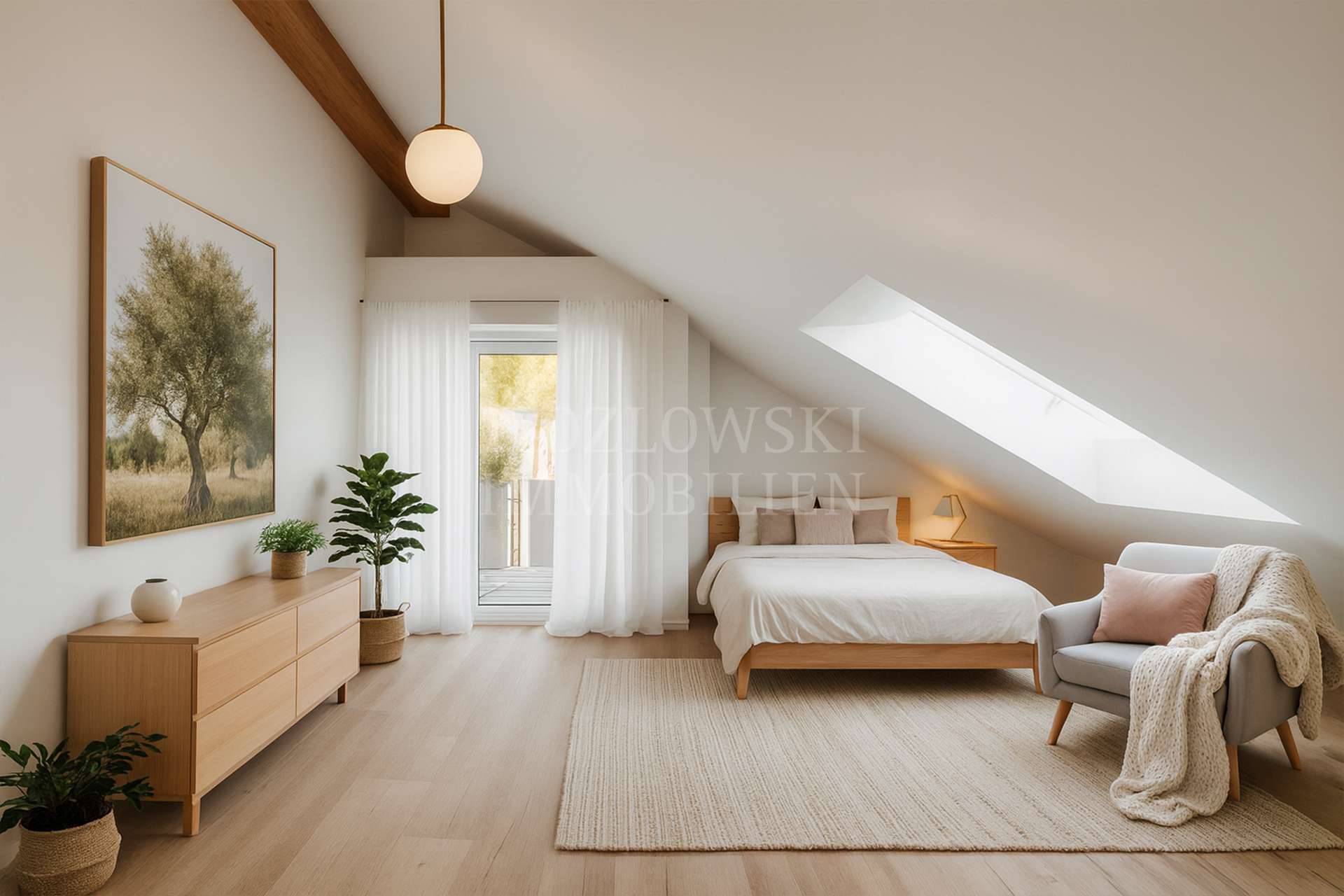 Schlafzimmer I - KI-Staging
