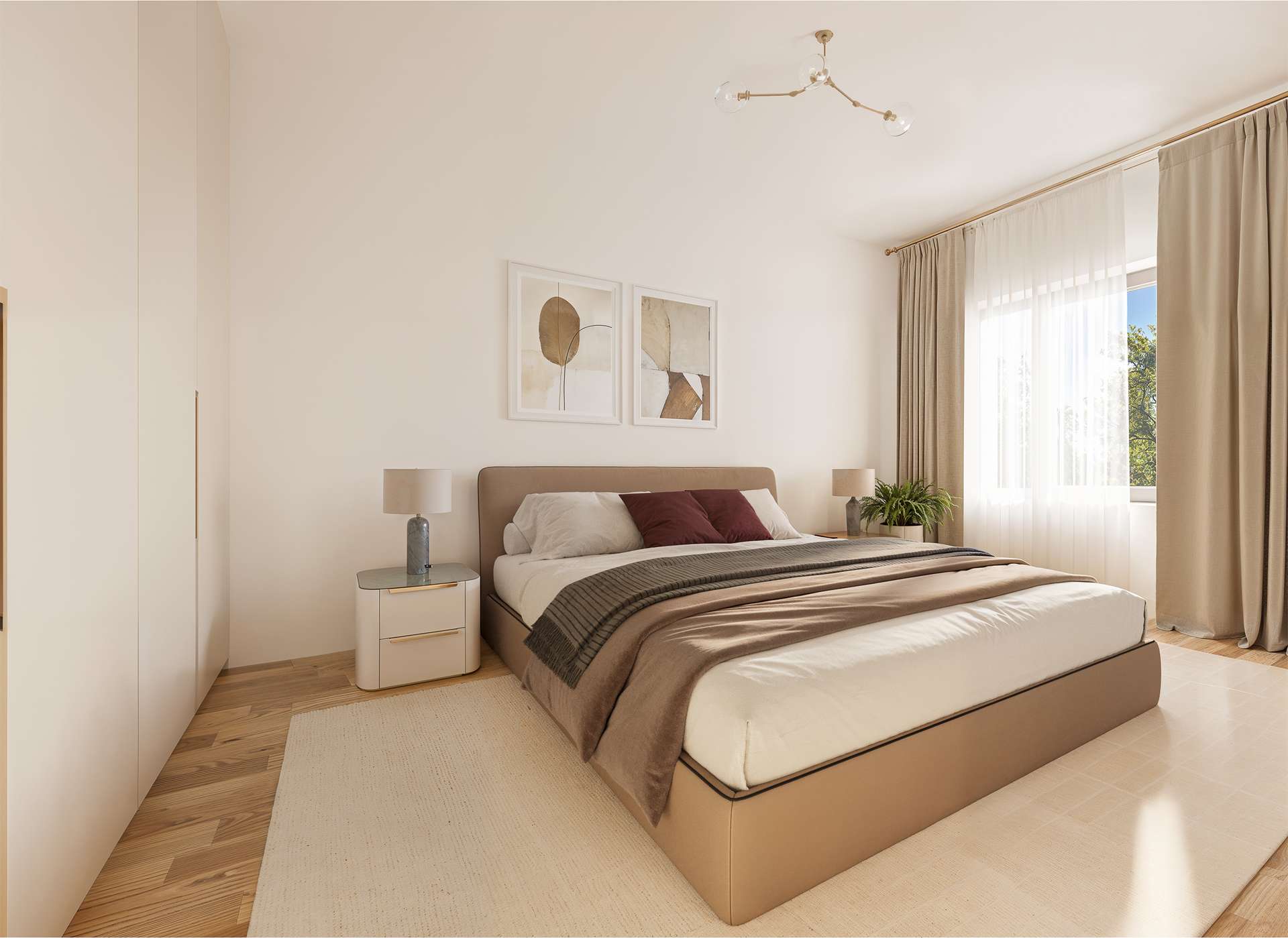 Schlafzimmer - Visualisierung 