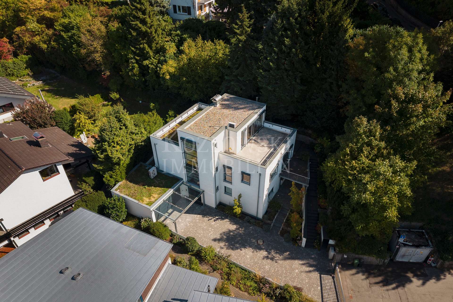 Villa - Luftaufnahme