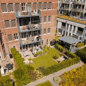 Privatgarten von oben
