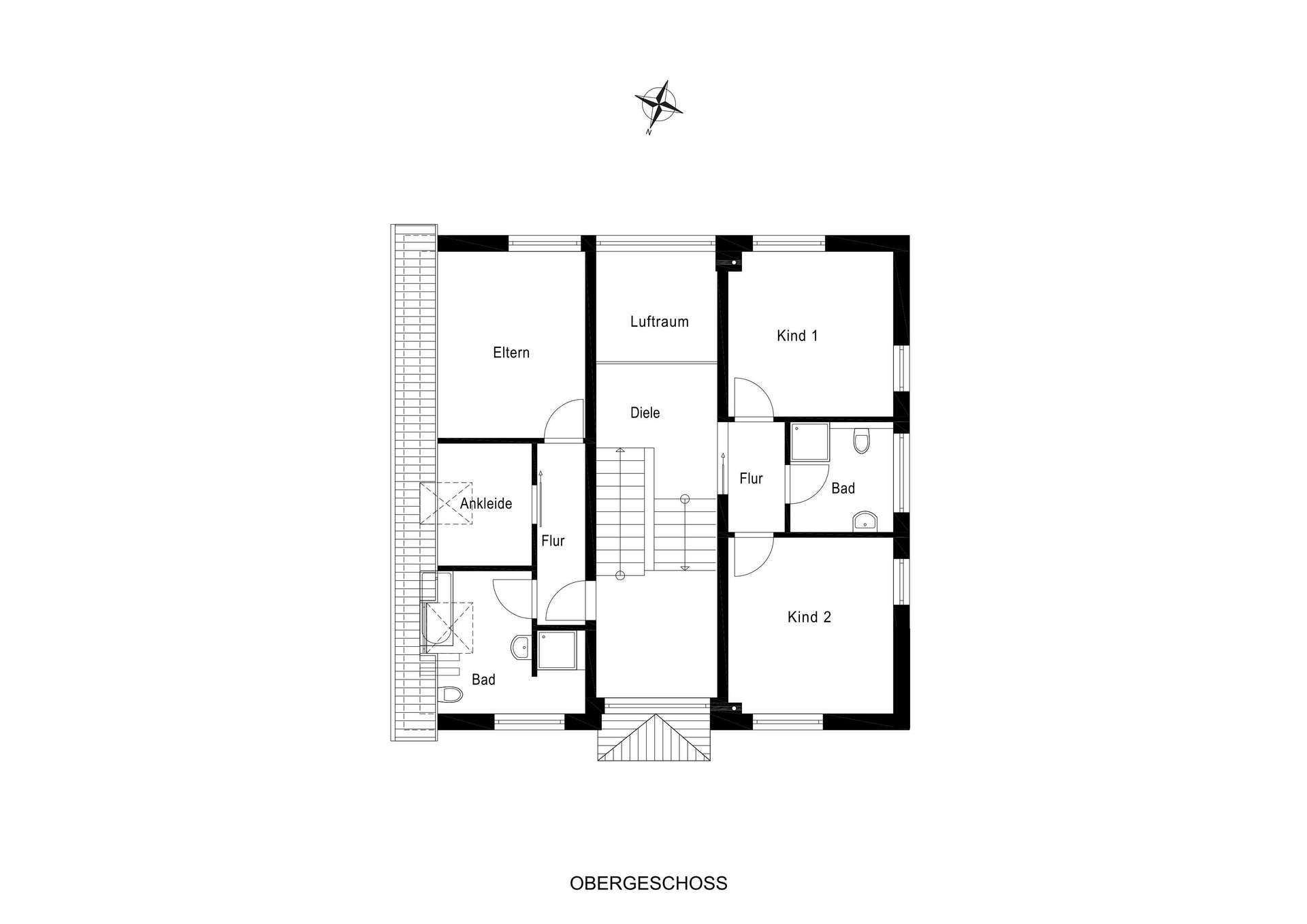 Grundrissplan - Obergeschoss