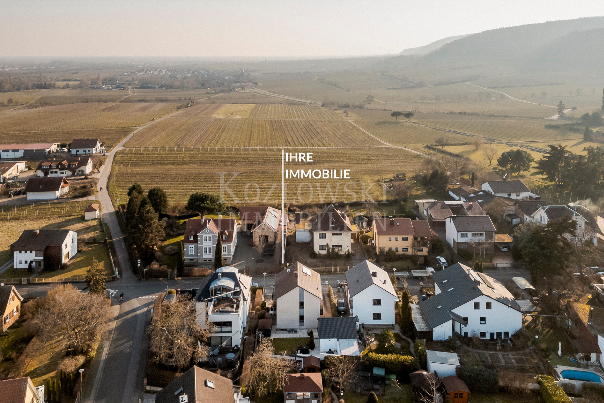 Schöne Lage am Weinberg