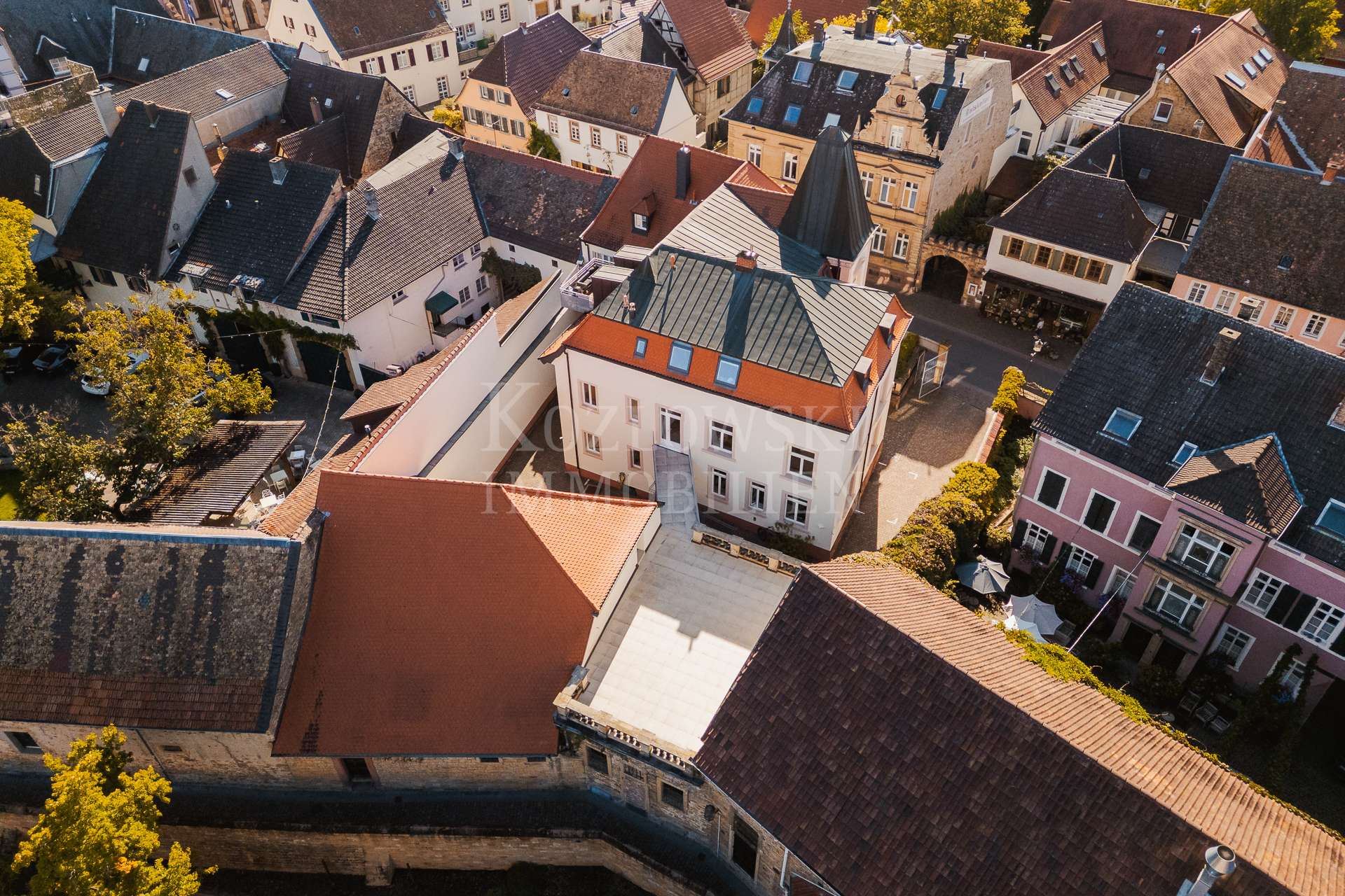 Dachterrasse von oben