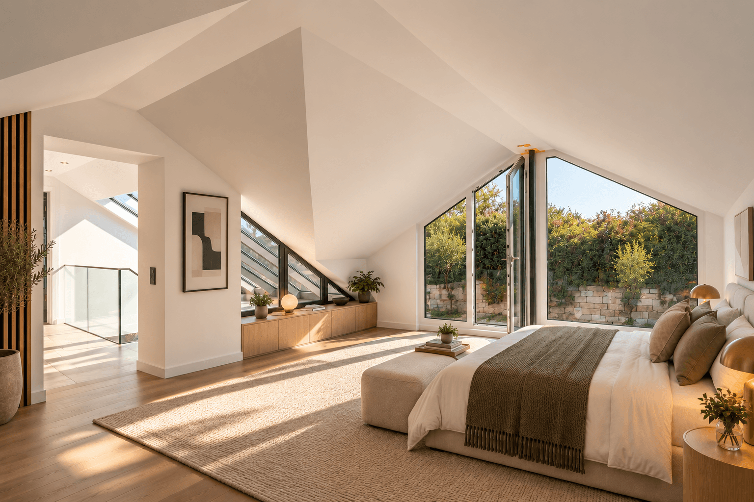 Neues Dachstudio - KI-Staging