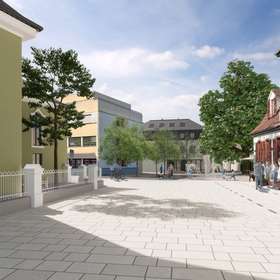 Zufahrt von Herzogstraße