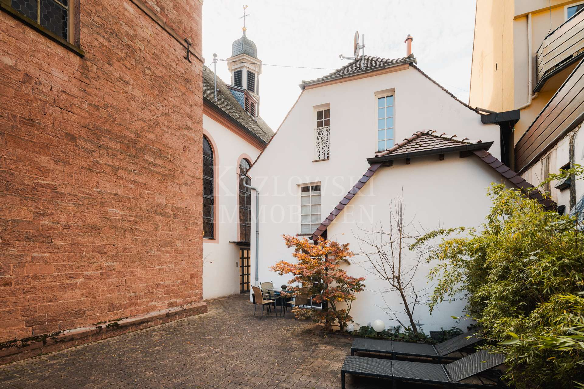 Idyllischer Innenhof