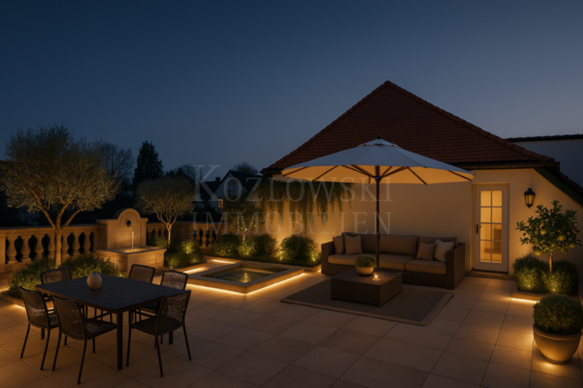 Dachterrasse - KI-Homestaging