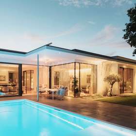Bungalow by night 