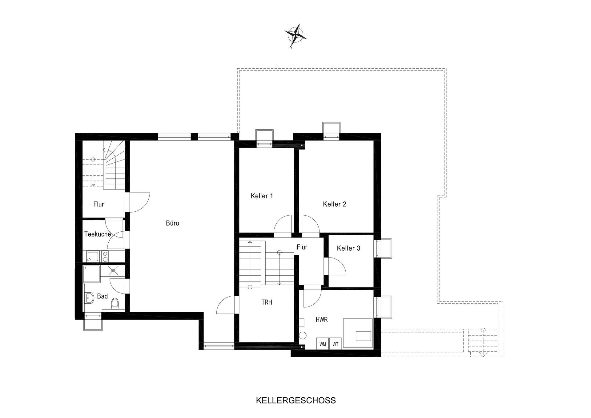 Grundrissplan - Kellergeschoss