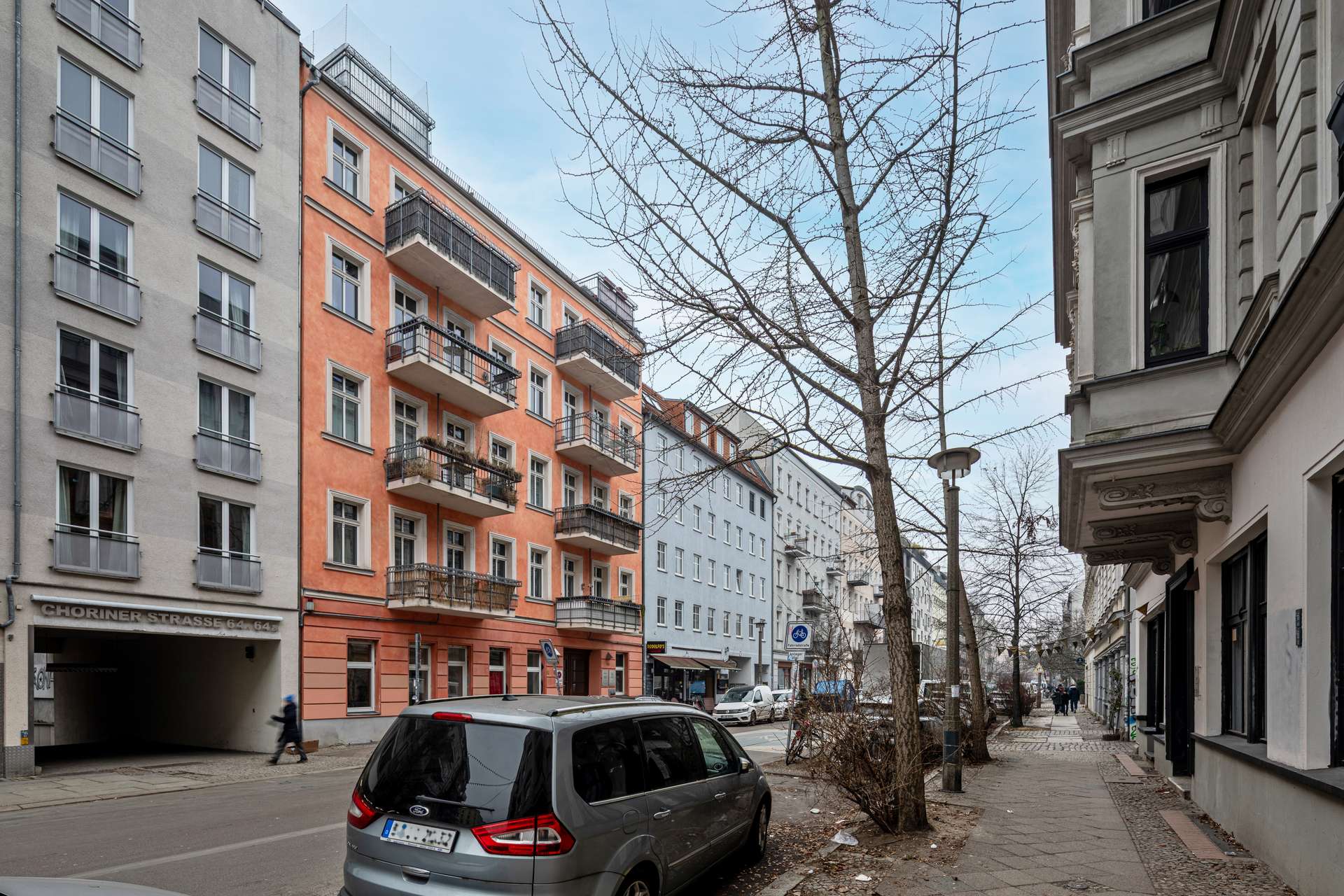 Blick in die Choriner Straße