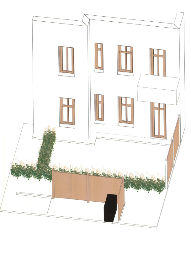 Planskizze für Garten
