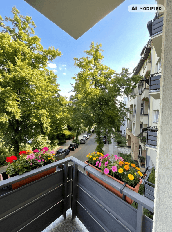 Balkon Ausblick 