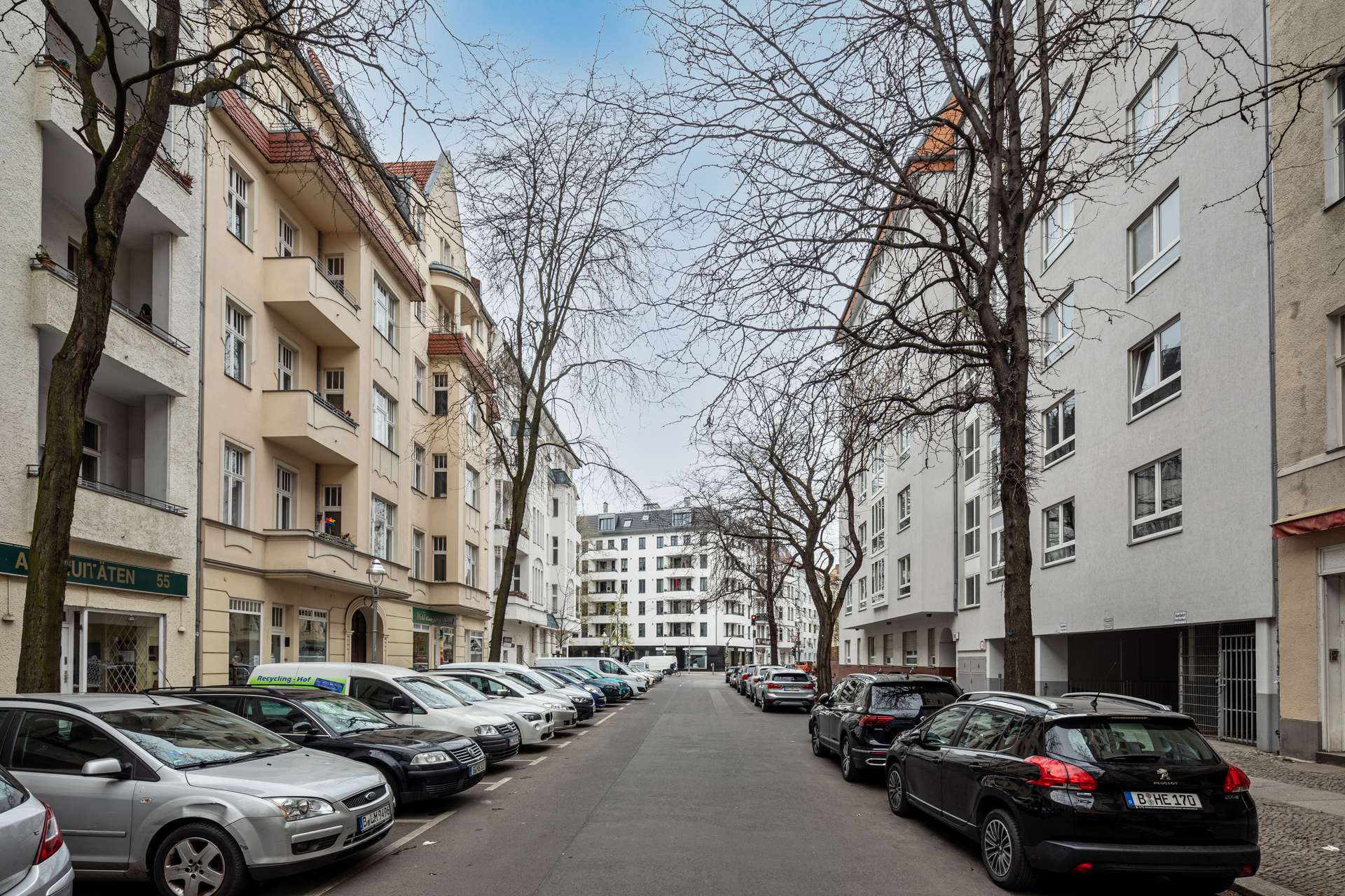Blick in die Pestalozzistraße 