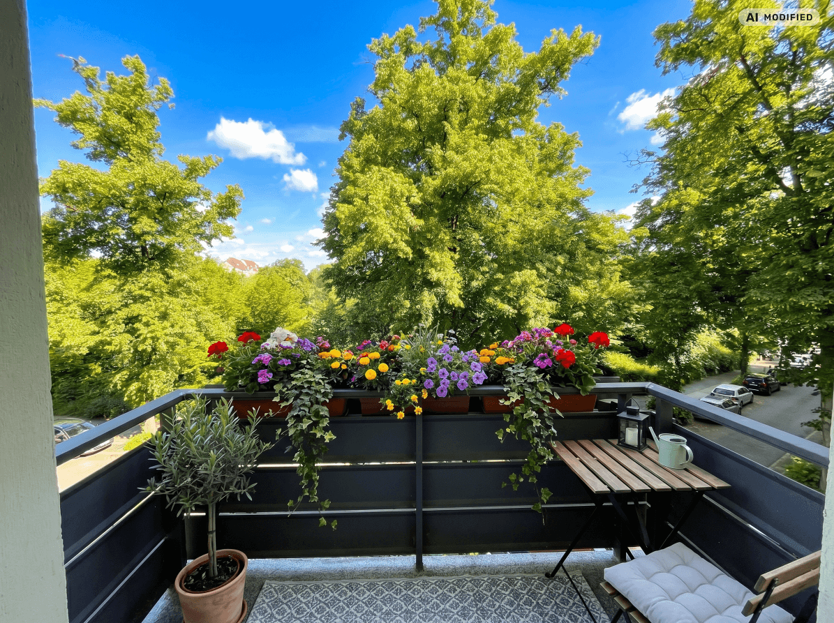 Balkon Ausblick