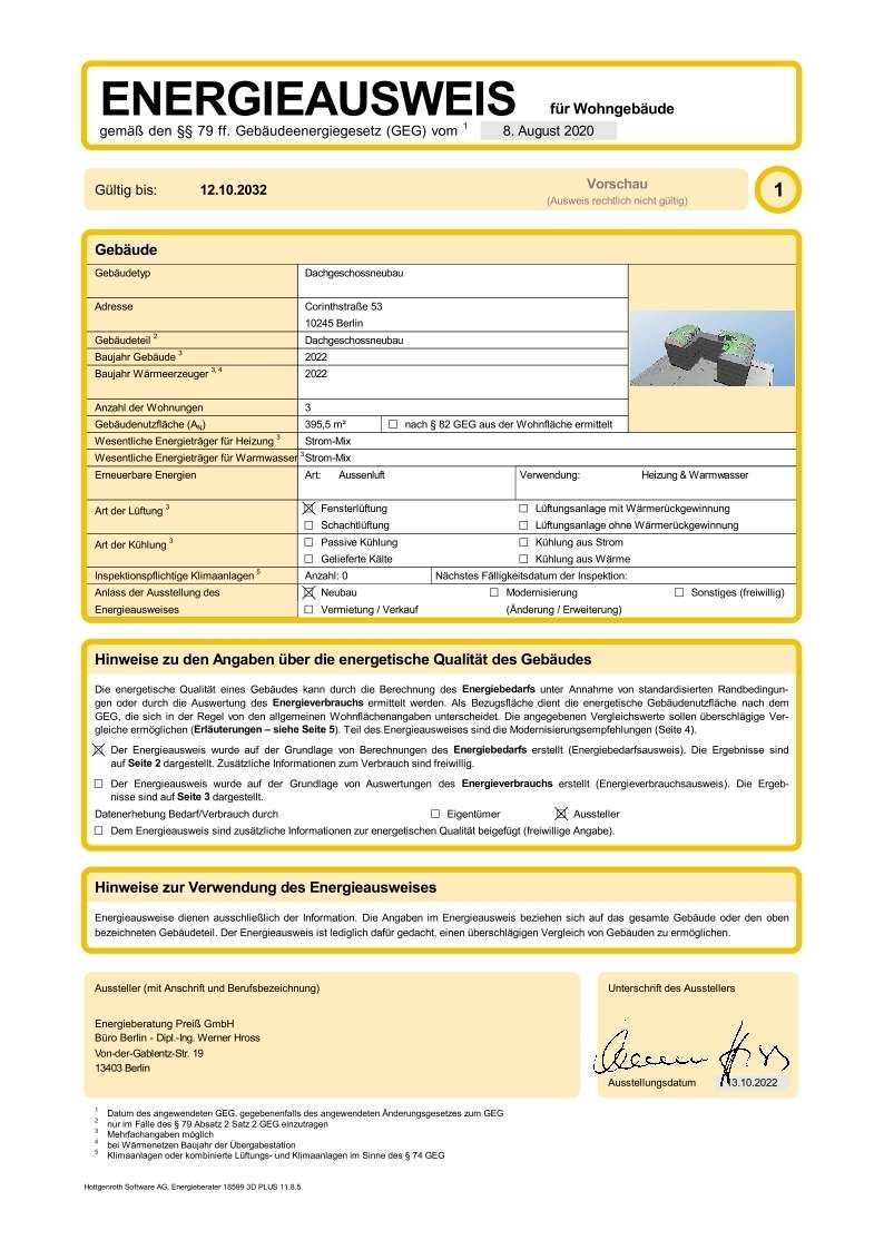 Energieausweis Vorschau 