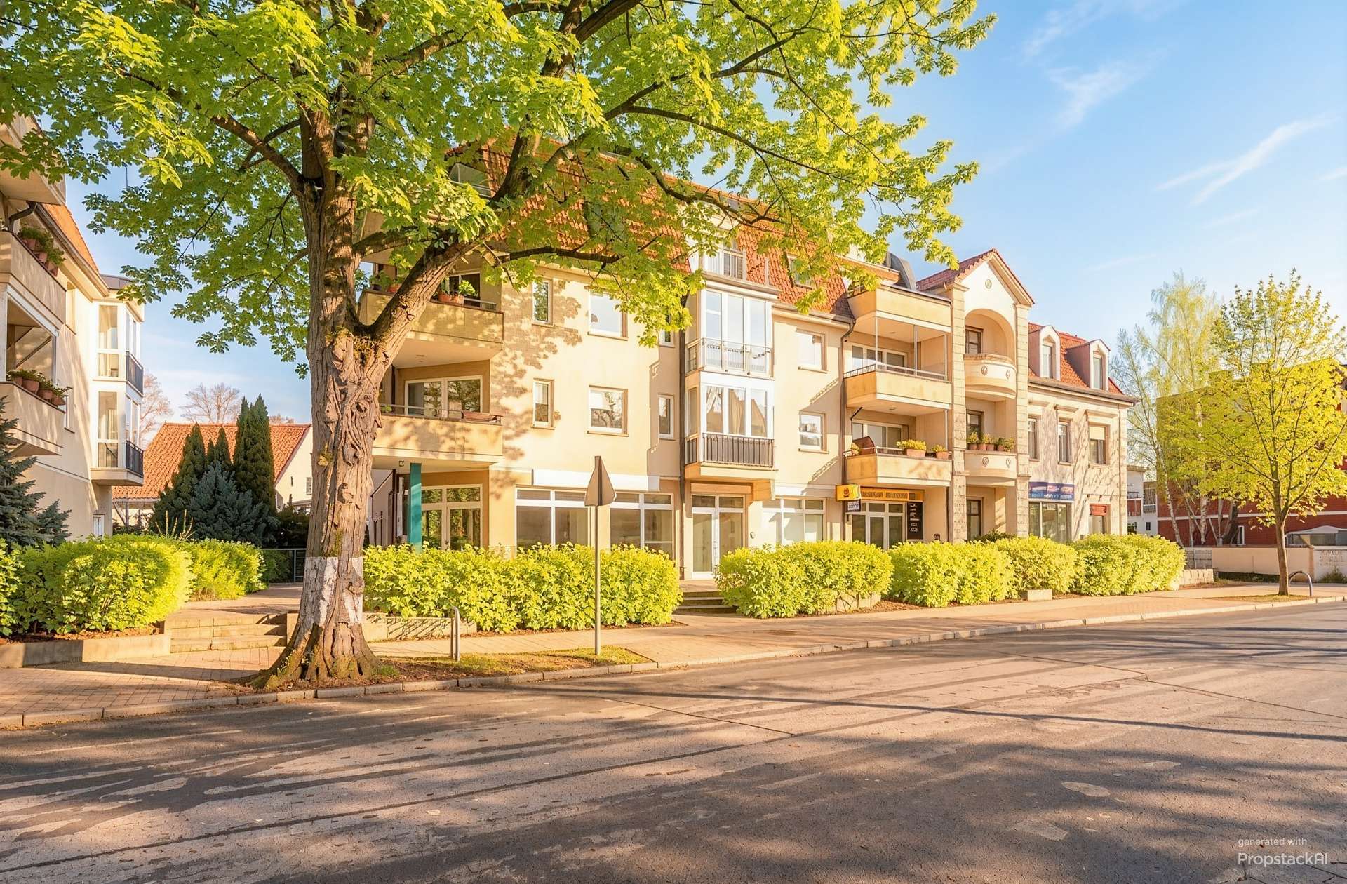 Fassadenblick von der Straße - (KI generiert)