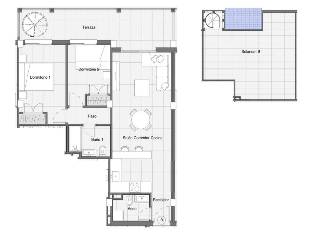 Neubau Penthaus mit 2 Schlafzimmern und 2 Badezimmern in Bigastro| Ref: MA-2372B – Bigastro