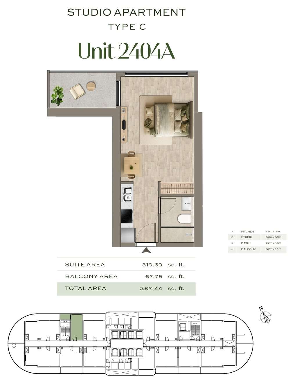 Colibri Views | Studio-Apartment | COL/23/2304A – Ras Al Khaimah
