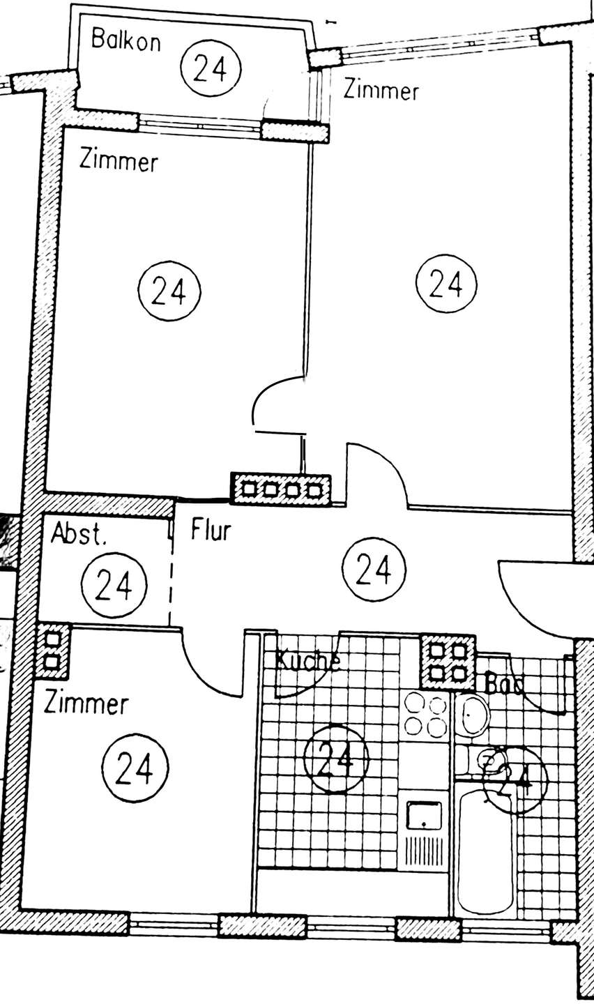Gut geschnittene 3-Zimmer-Wohnung mit Balkon in Berlin-Westend – Berlin
