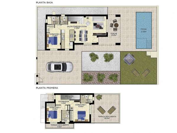 Neubau Villas mit 3 Schlafzimmern und 4 Badezimmern in Polop| Ref: MA-2218
