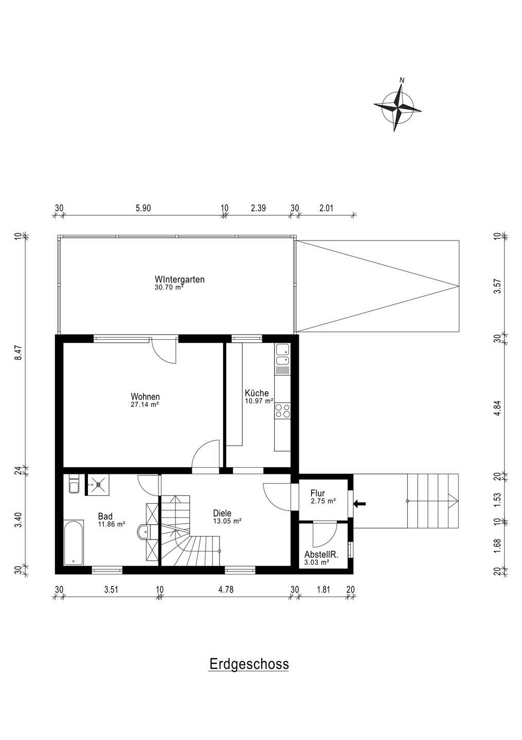 Gepflegtes Einfamilienhaus mit Pool und Wintergarten in idyllischer Lage in Potsdam – Potsdam