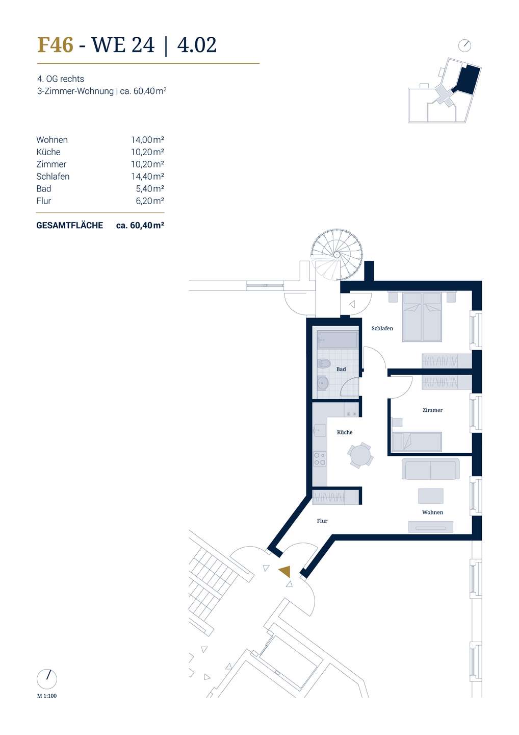 Wunderschöne Dachgeschoss-Wohnung für junge Familien in Potsdam – Potsdam