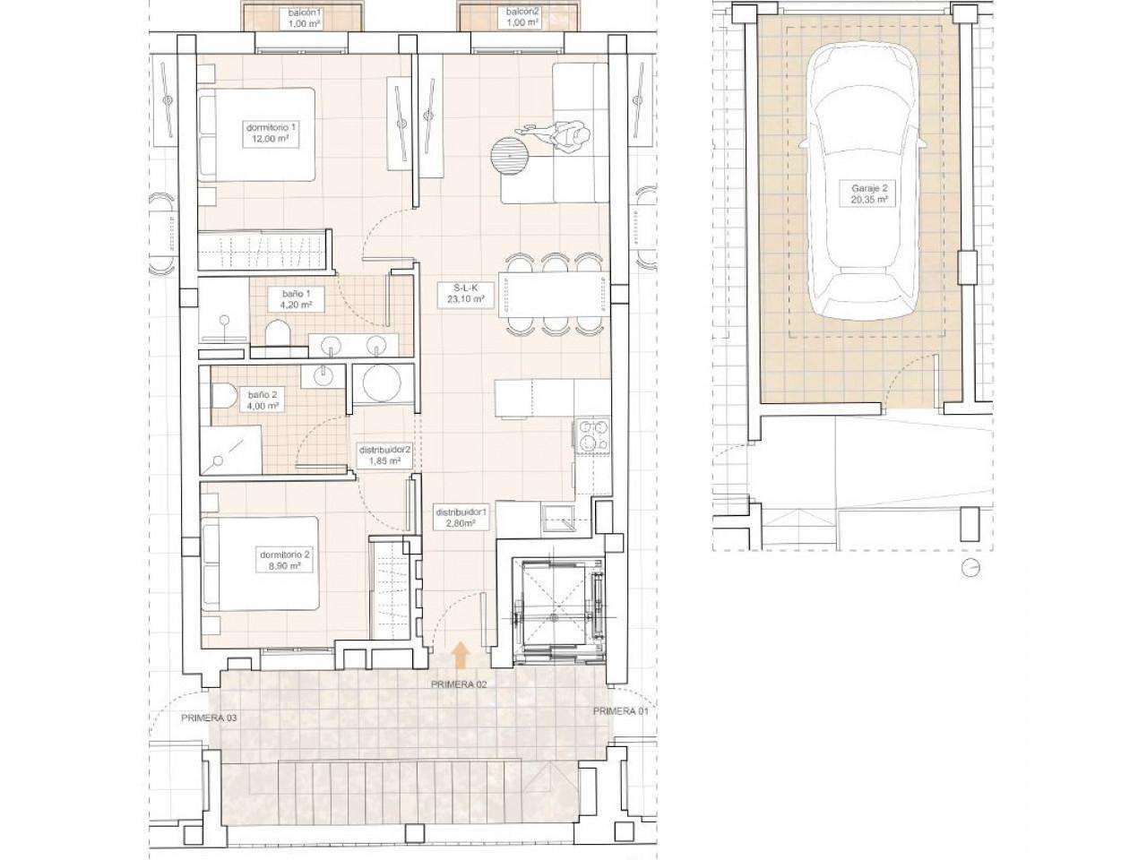 Neubau Apartments mit 1 Schlafzimmer und 1 Badezimmer in Hondon de las Nieves| Ref: MA-2250 – Hondon de las nieves