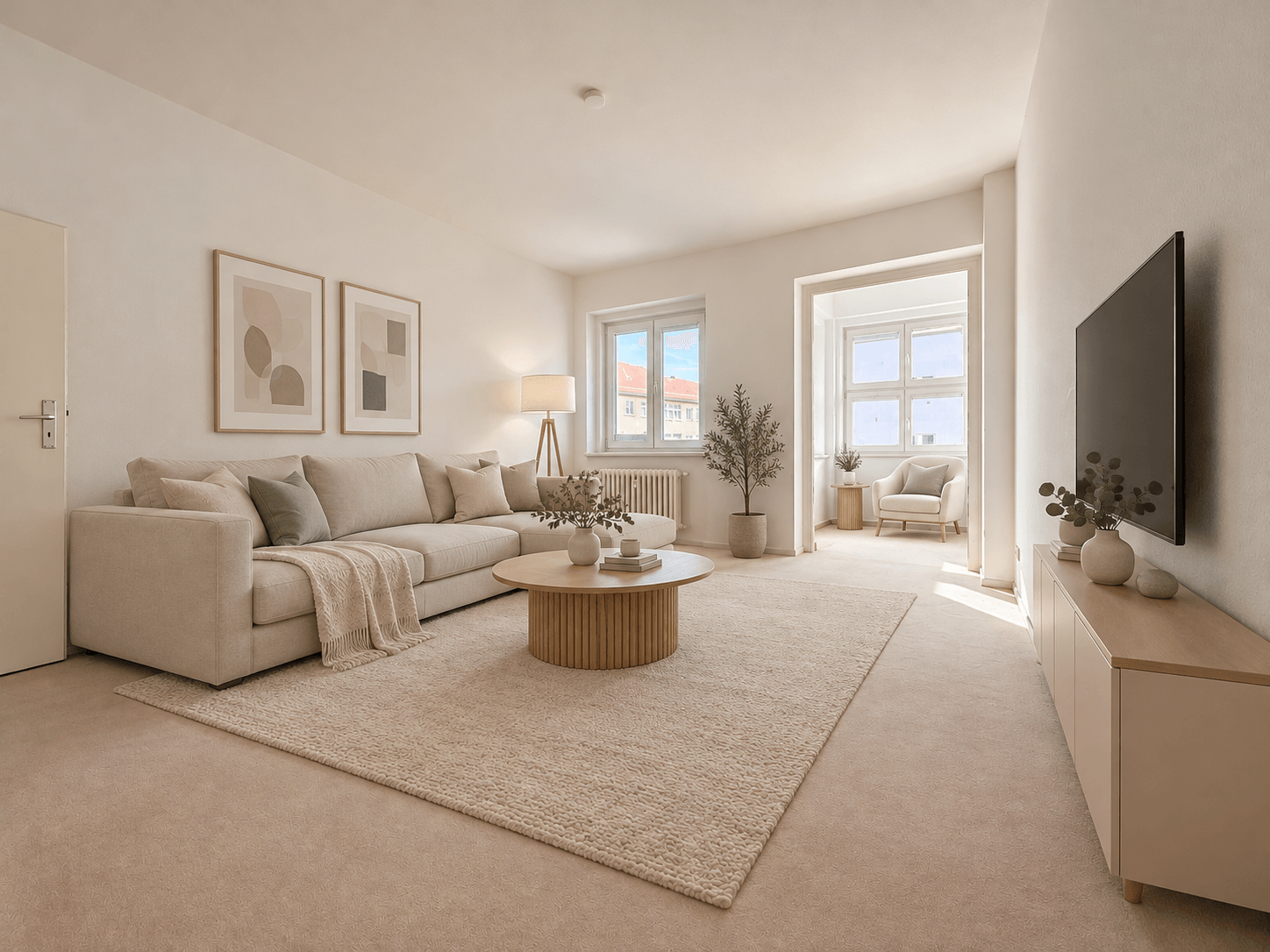 Sonnige 2,5 Zimmer-Wohnung mit Wintergarten, Gartenblick & neuem Bad – Berlin
