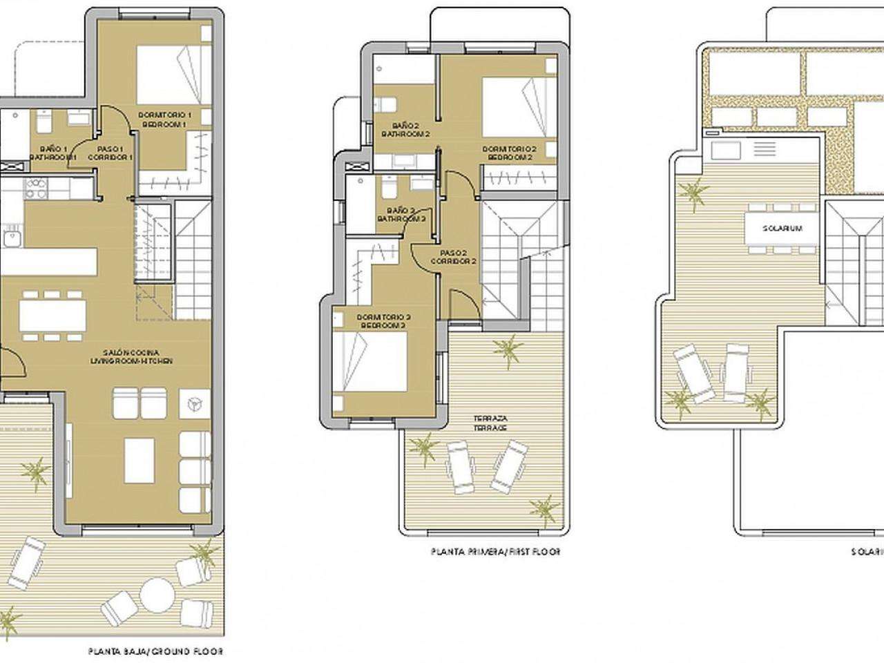 Neubau Villas mit 3 Schlafzimmern und 3 Badezimmern in Pilar de la Horadada| Ref: MA-2201 – Pilar de la horadada