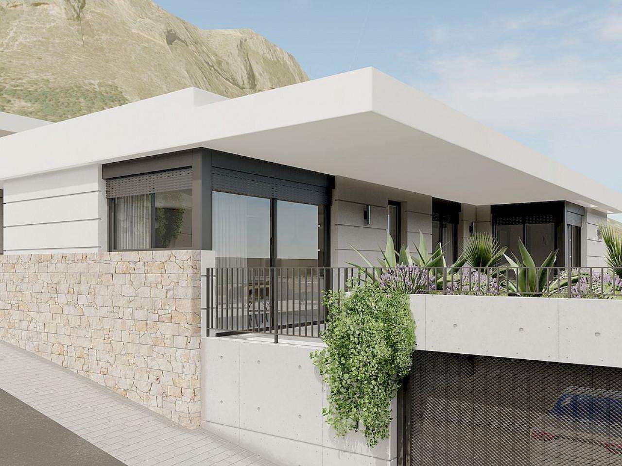 Neubau Villas mit 3 Schlafzimmern und 2 Badezimmern in Polop| Ref: MA-1930D – Polop