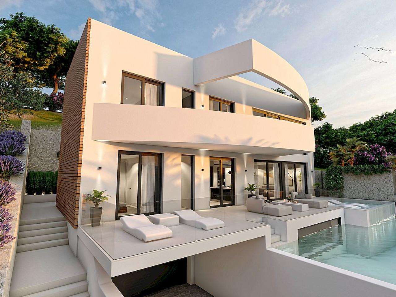 Neubau Villas mit 4 Schlafzimmern und 5 Badezimmern in Altea| Ref: MA-1782 – Altea