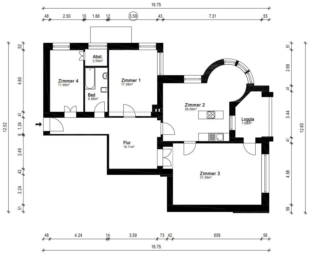 Grunewalder Wohntraum: Villenetage im ehemaligen Direktorenhaus mit viel Gestaltungspotenzial – Berlin