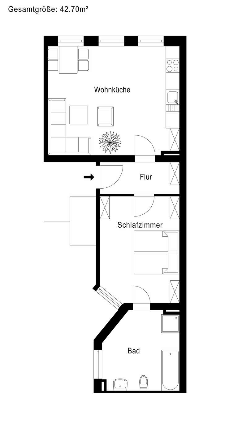 Kapitalanlage mit ca. 5,5% Rendite in Wittenberge – Wittenberge