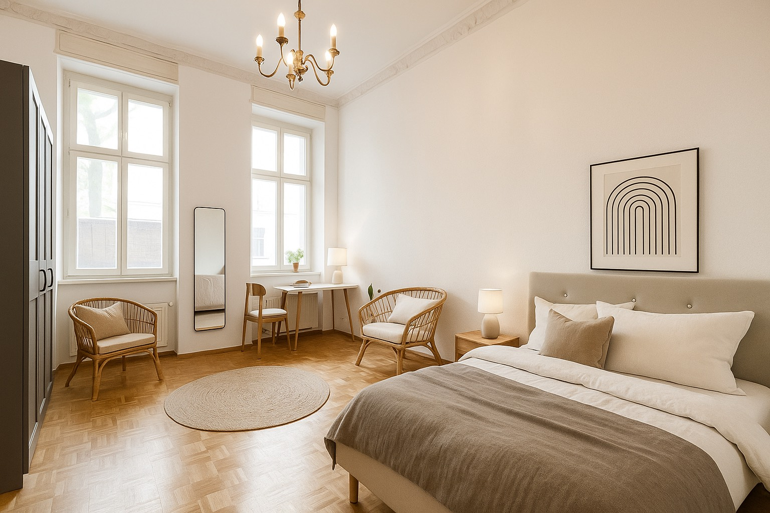 Große Erdgeschosswohnung mit 3 Zimmern im Winskiez (Prenzlauer Berg) – Berlin