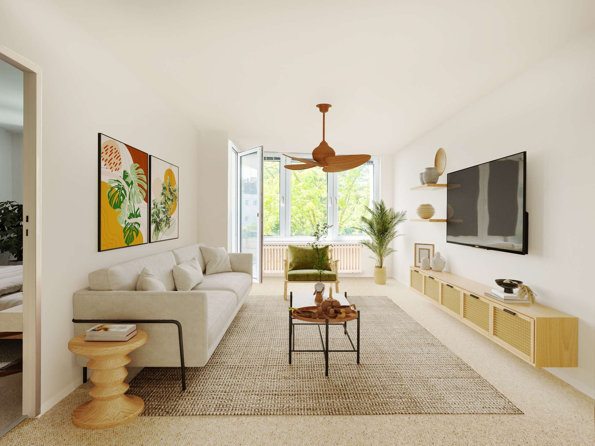 Gut geschnittene 3-Zimmer-Wohnung mit Balkon in Berlin-Westend – Berlin