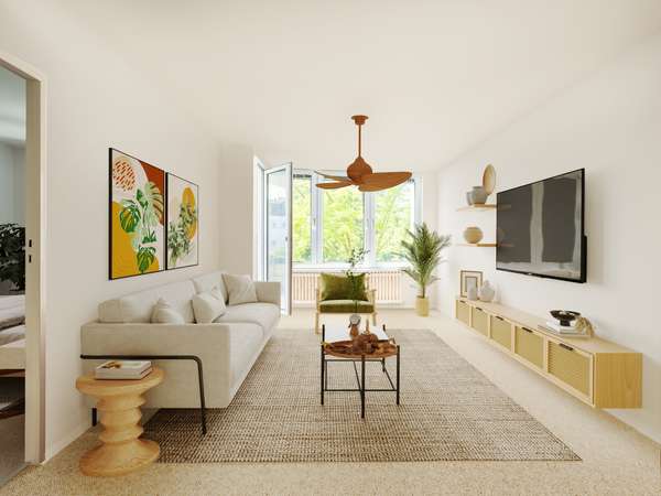 Gut geschnittene 3-Zimmer-Wohnung mit Balkon in Berlin-Westend
