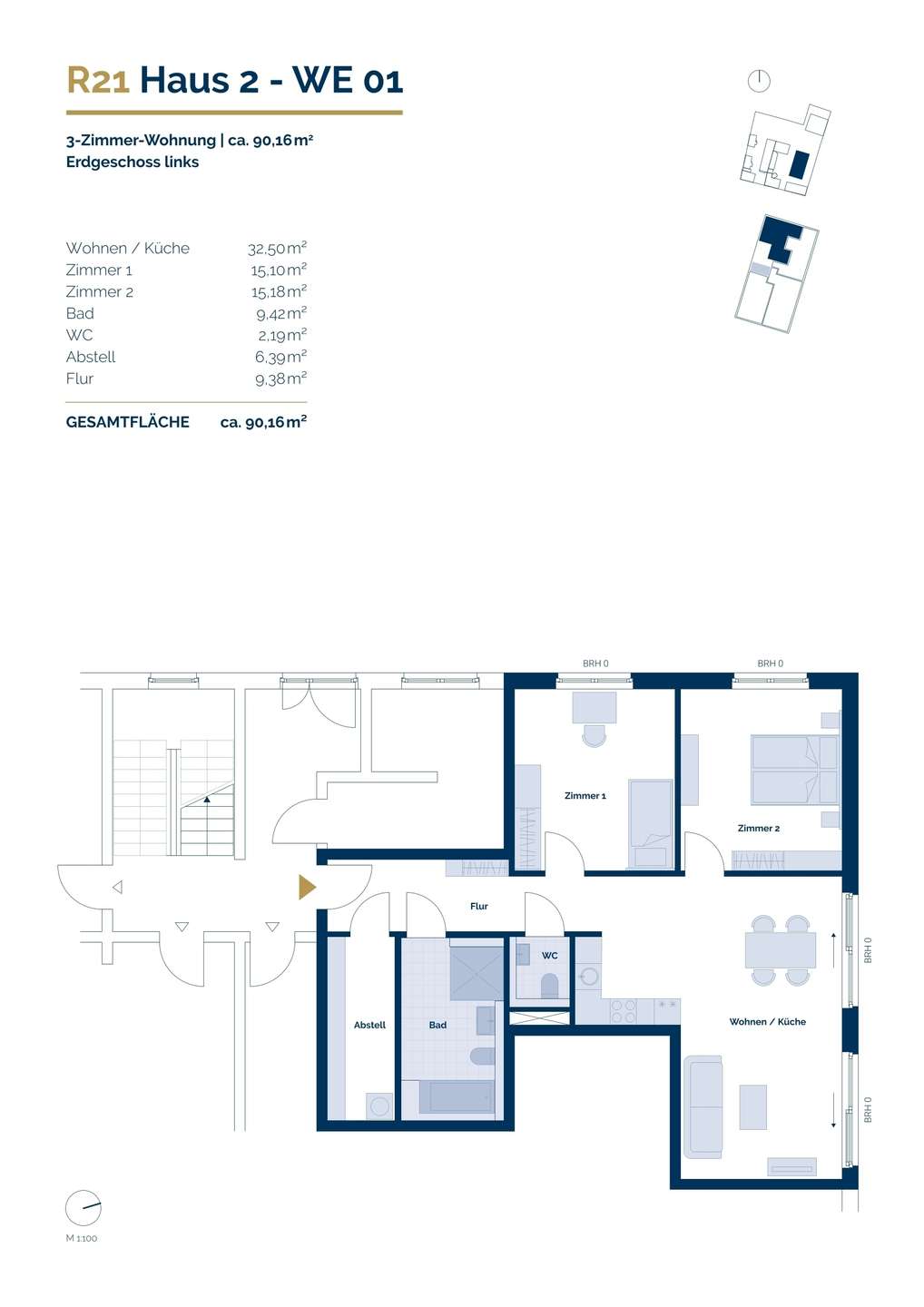 Exklusive Neubau 3-Zimmer-Wohnung – Ihr neues Zuhause mit Charme und Stil – Teltow