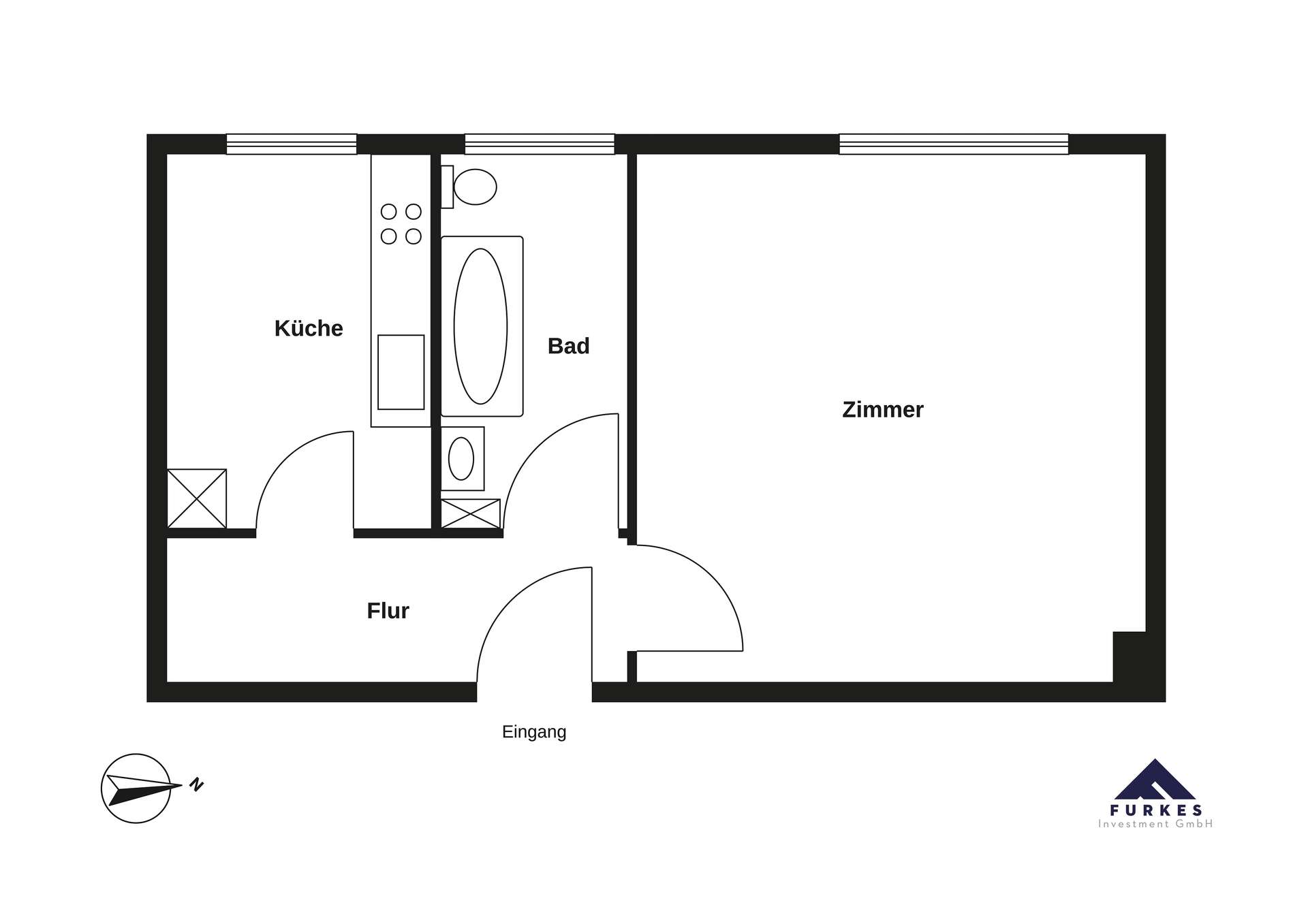 Charmante 1-Zimmer-Wohnung in Friedrichshain am Petersburger Platz – Berlin