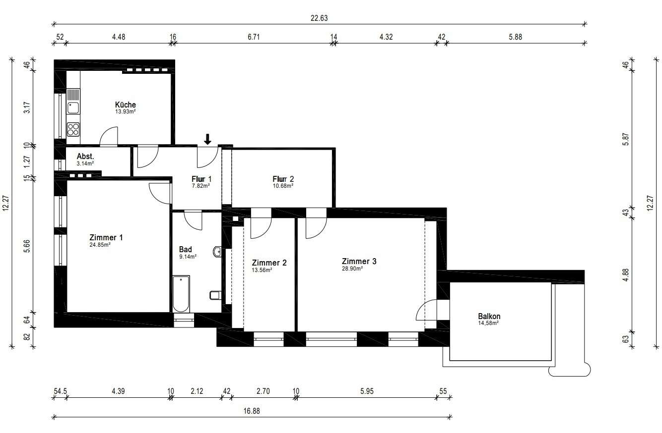 Grunewalder Wohntraum: Villenetage im ehemaligen Direktorenhaus mit viel Gestaltungspotenzial – Berlin
