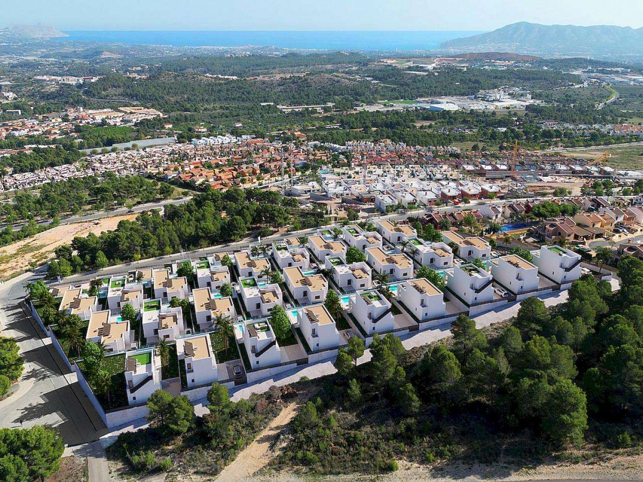 Neubau Villas mit 3 Schlafzimmern und 3 Badezimmern in Polop| Ref: MA-2218B – Polop