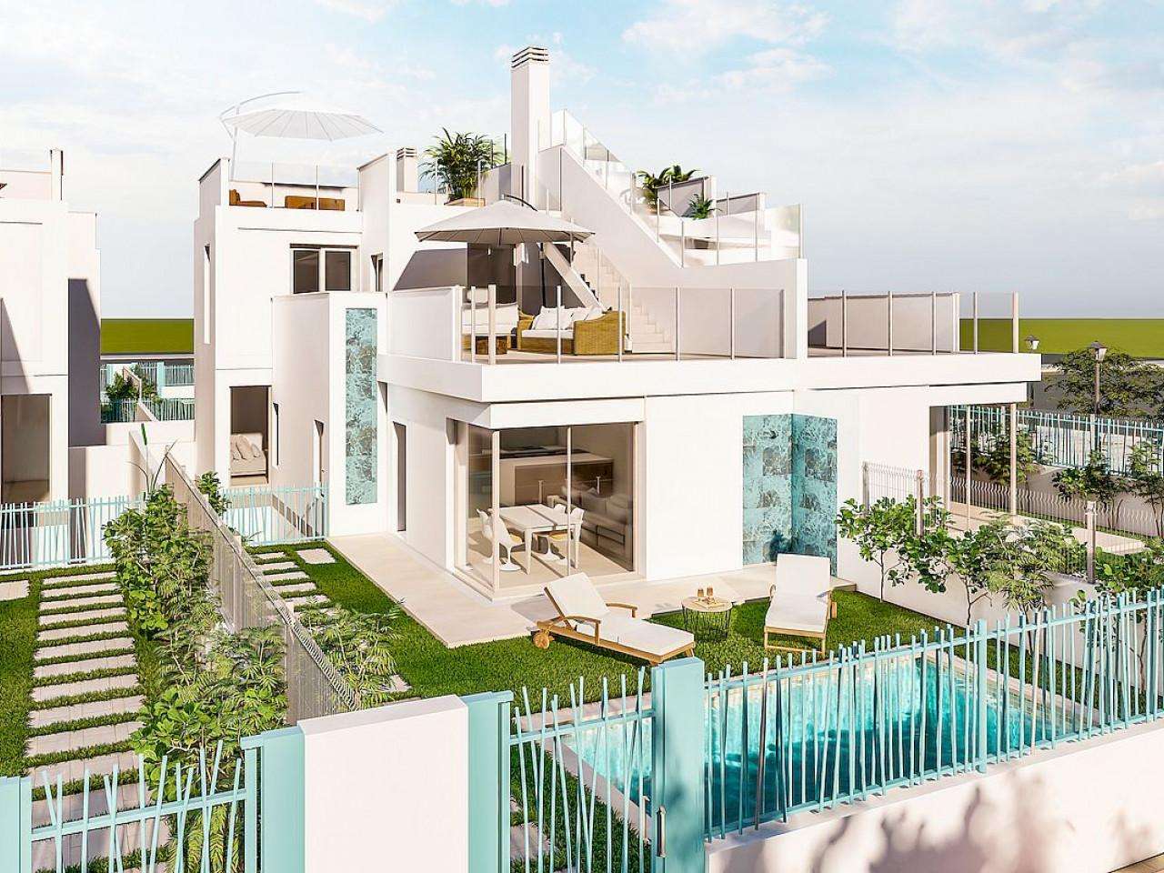 Neubau Villas mit 3 Schlafzimmern und 3 Badezimmern in Los Alcazares| Ref: MA-2171 – Los alcazares
