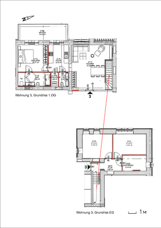 Terrassen-Wohnung in Dahlem - Erstbezug, Altbau mit Aufzug