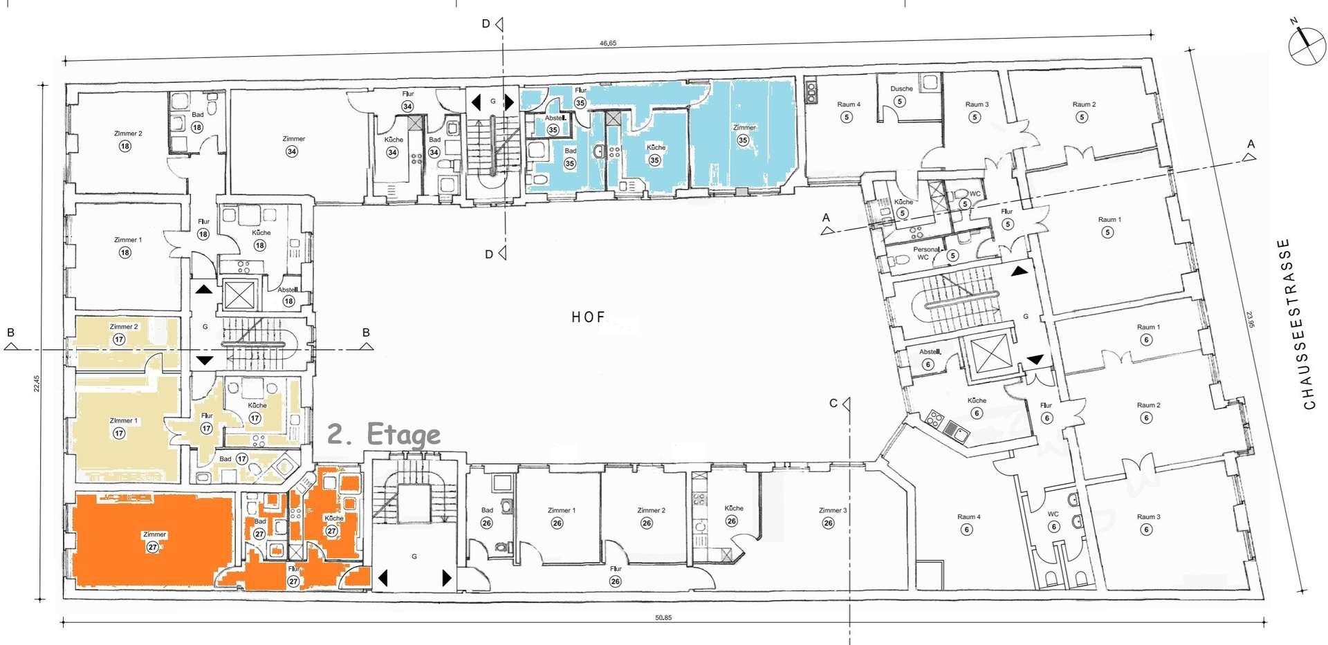 Vermietete Wohnung in beliebter Top-Lage mit Aufzug in Denkmalgebäude – Berlin