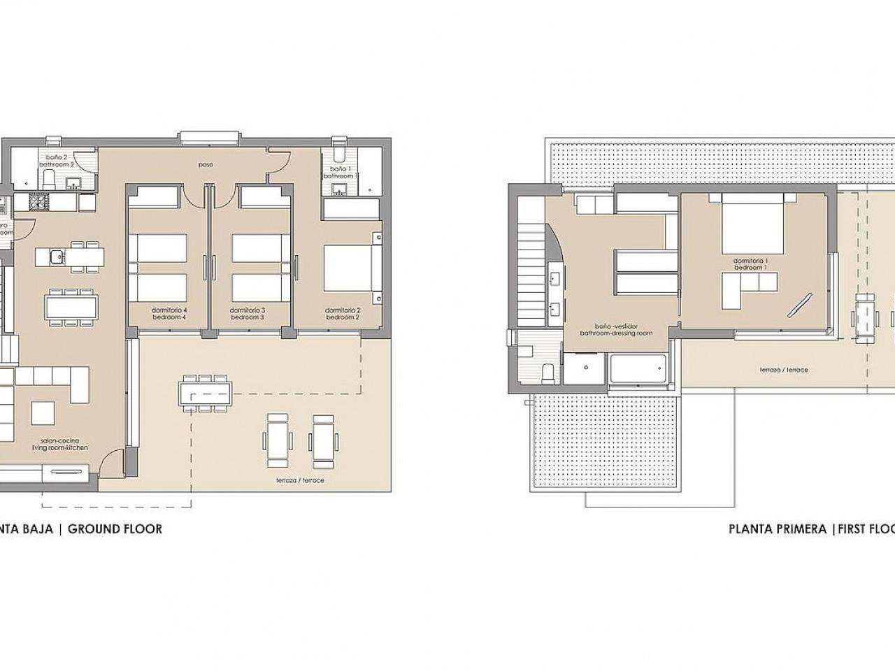 Neubau Villas mit 4 Schlafzimmern und 3 Badezimmern in Los Montesinos| Ref: MA-2323B – Los montesinos