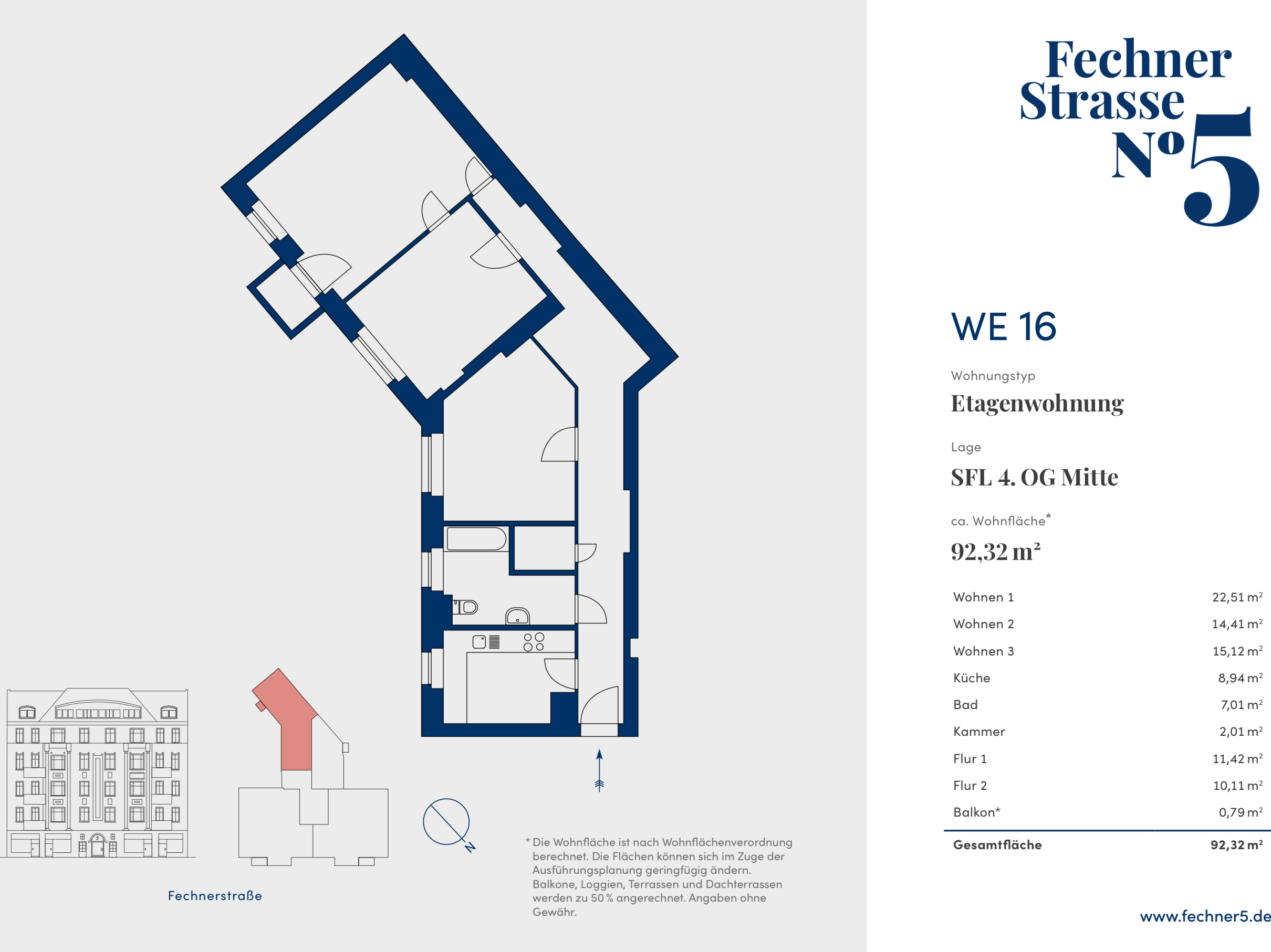Vermietete 3-Zimmer-Wohnung in zentraler Lage – Berlin