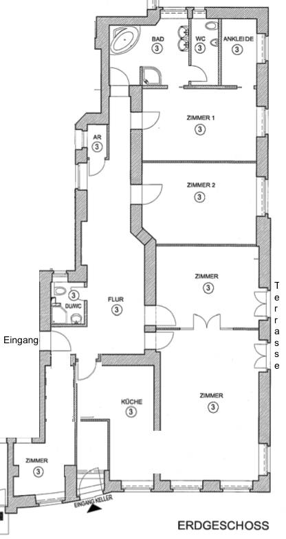Repräsentative Altbauwohnung: 4-Zimmer im begehrten Berlin-Westend – Berlin