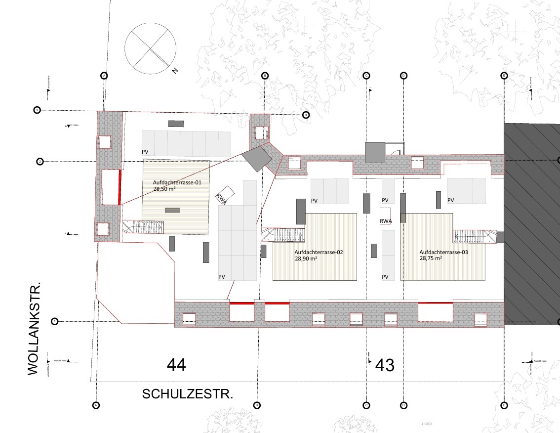 Nur 1.200€/m2 - Dachgeschossrohling mit Baugenehmigung für 3 Wohnungen am S-Bahnhof Wollankstr. – Berlin